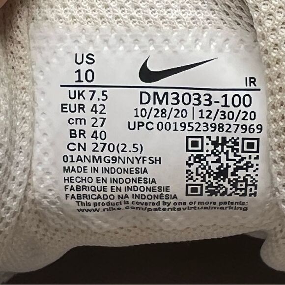 Nike Womens Air Max Plus Tn Running Shoes in White Atomic Orange 10 - Picture 13 of 13